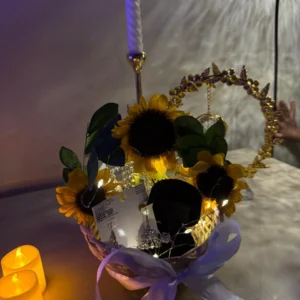 Mini Sunflower Gift Basket