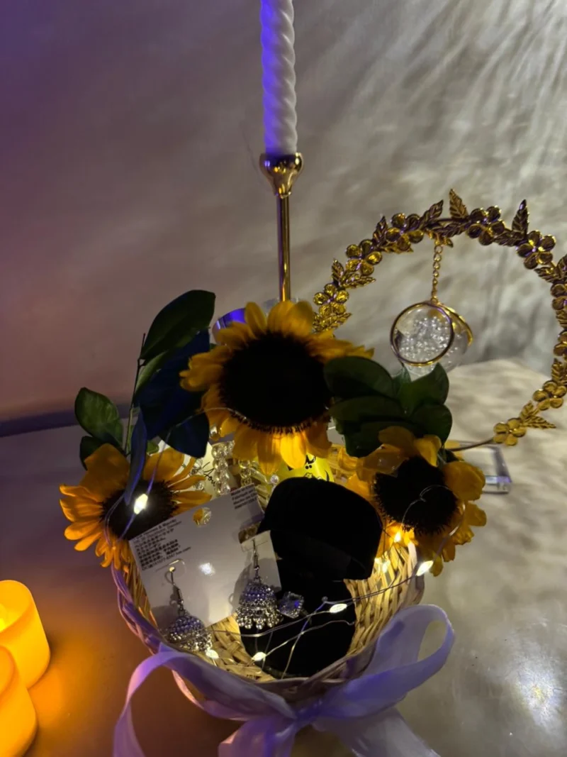 Mini Sunflower Gift Basket Mini Sunflower Gift Basket