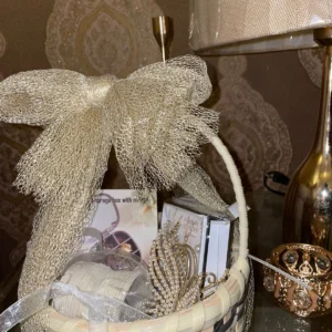 Round Mini Gift Basket for Her