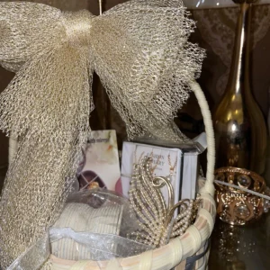 Round Mini Gift Basket for Her
