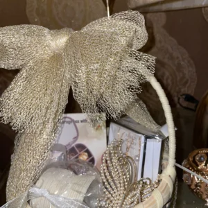 Round Mini Gift Basket for Her