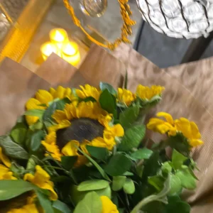Premium Dry Fruit Basket with Sunflower Bouquet