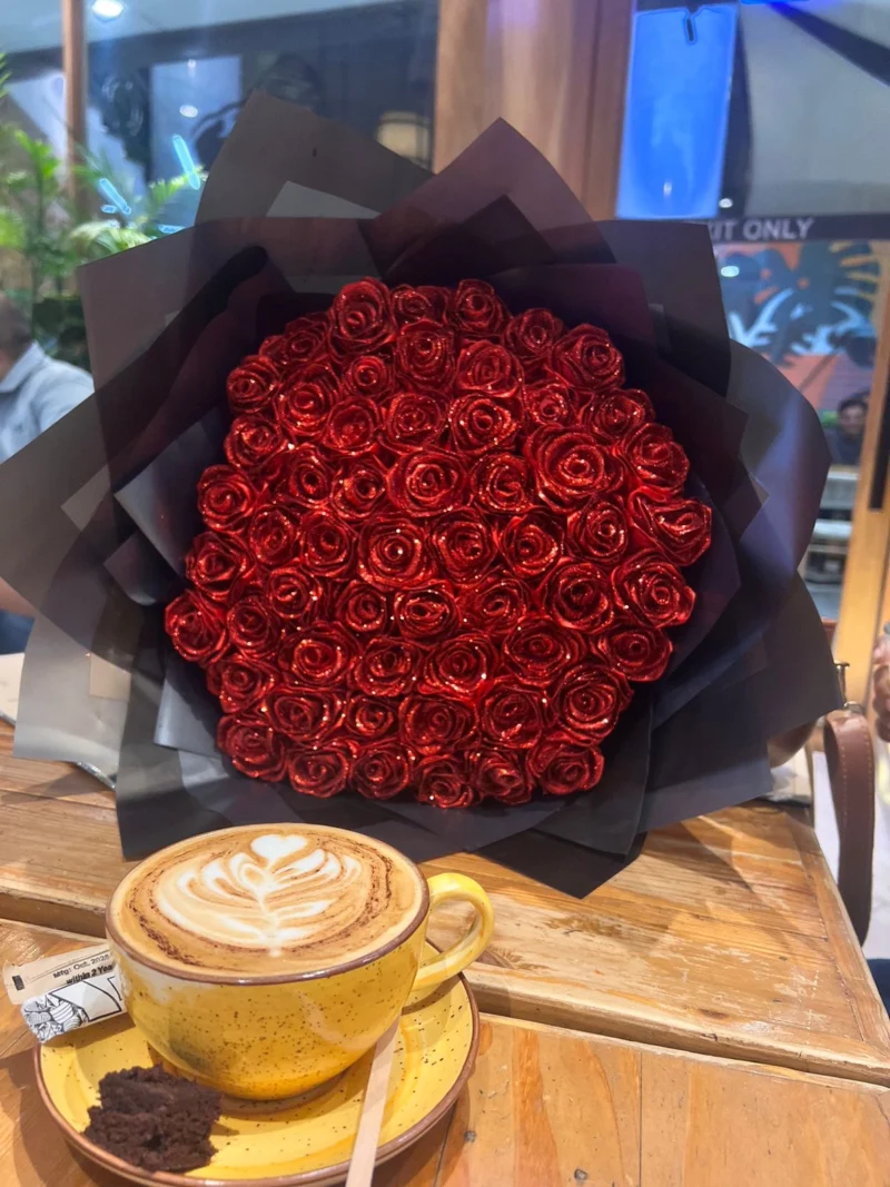 WhatsApp Image 2026-06-25 at 10.34.26 PM (2) Royal Crimson Ribbon Flower Bouquet