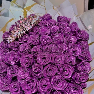 Imperial Violet Ribbon Flower Bouquet Imperial Violet Ribbon Flower Bouquet