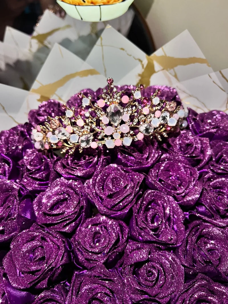 WhatsApp Image 2026-06-25 at 10.35.17 PM (1) Imperial Violet Ribbon Flower Bouquet