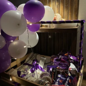 Ultimate Sapphire Luxury Basket And Cake Surprise