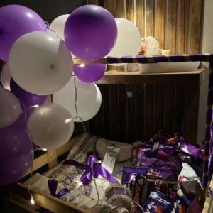 Ultimate Sapphire Luxury Basket And Cake Surprise