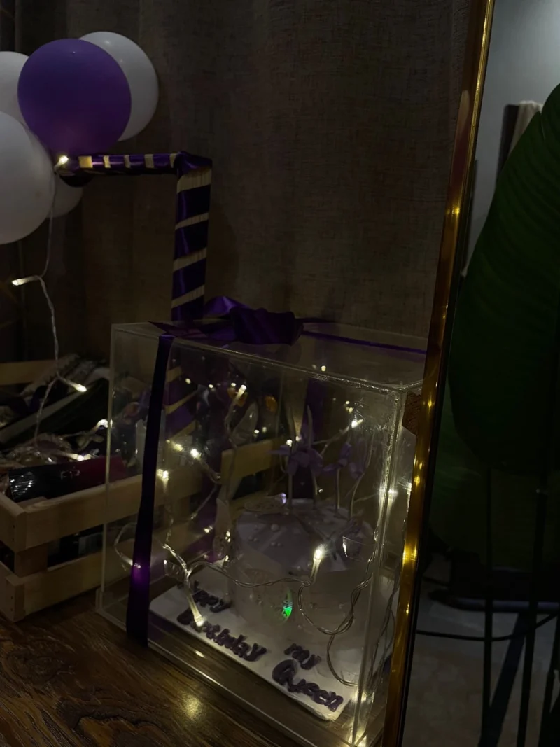 Ultimate Sapphire Luxury Basket And Cake Surprise