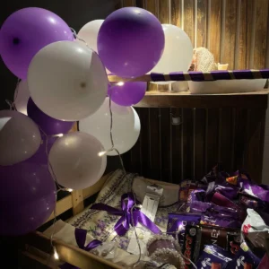 Ultimate Sapphire Luxury Basket And Cake Surprise