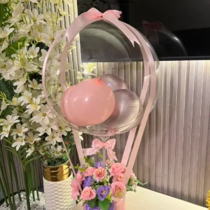 The Enchanted Hot Air Balloon Floral Box (Pink & Lavender)