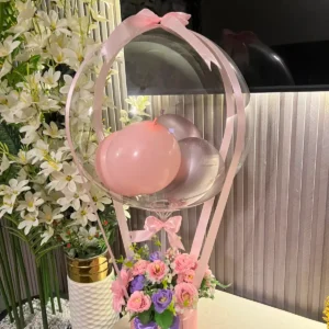 The Enchanted Hot Air Balloon Floral Box (Pink & Lavender)