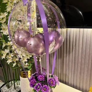 The Enchanted Hot Air Balloon Floral Box (Purple)
