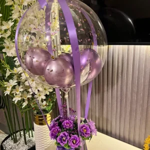 The Enchanted Hot Air Balloon Floral Box (Purple)