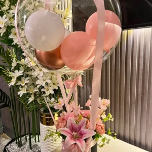 The Enchanted Hot Air Balloon Floral Box (Pink)