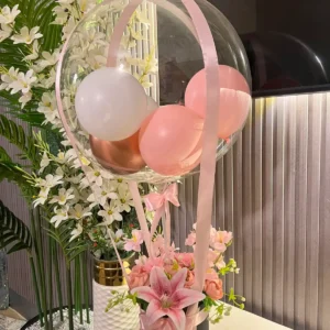 The Enchanted Hot Air Balloon Floral Box (Pink)