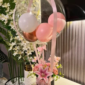 The Enchanted Hot Air Balloon Floral Box (Pink)